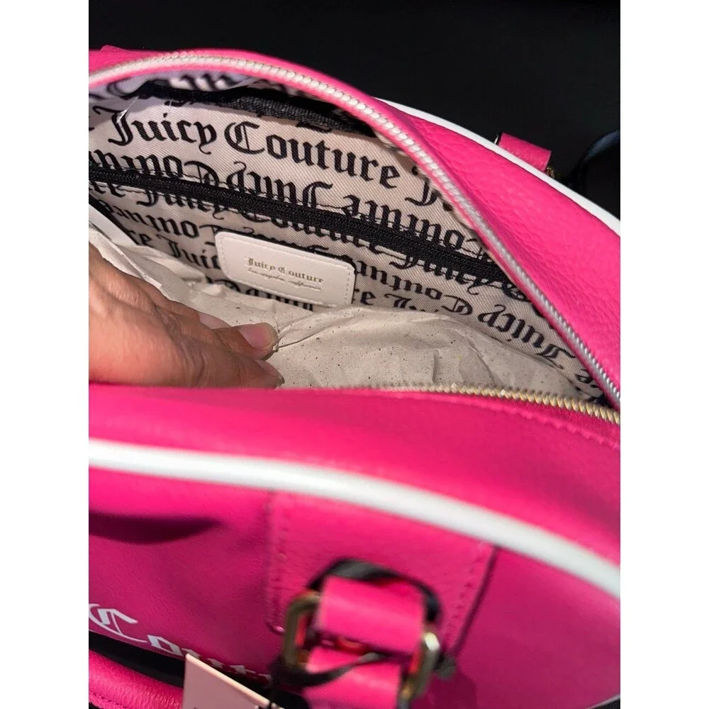 Juicy Couture Fashionista Dark Pink Satchel NEW Purse